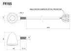 CLIGNOTANT RIZOMA LEDS IRIDE S CHROME 3 EN 1 /  RRFR165CH