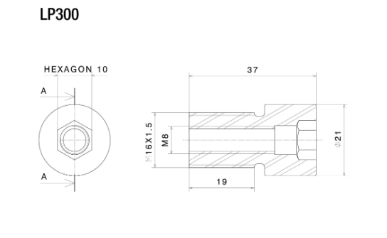 ADAPTATEUR RÉTRO OU PROGUARD RIZOMA YAMAHA / RRLP300B