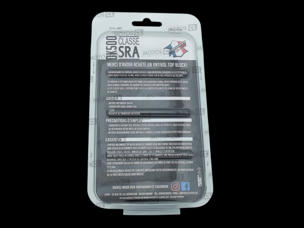 BLOQUE DISQUE Ø14MM TOP BLOCK CLASSE SRA / RTDK500V2-NOIR