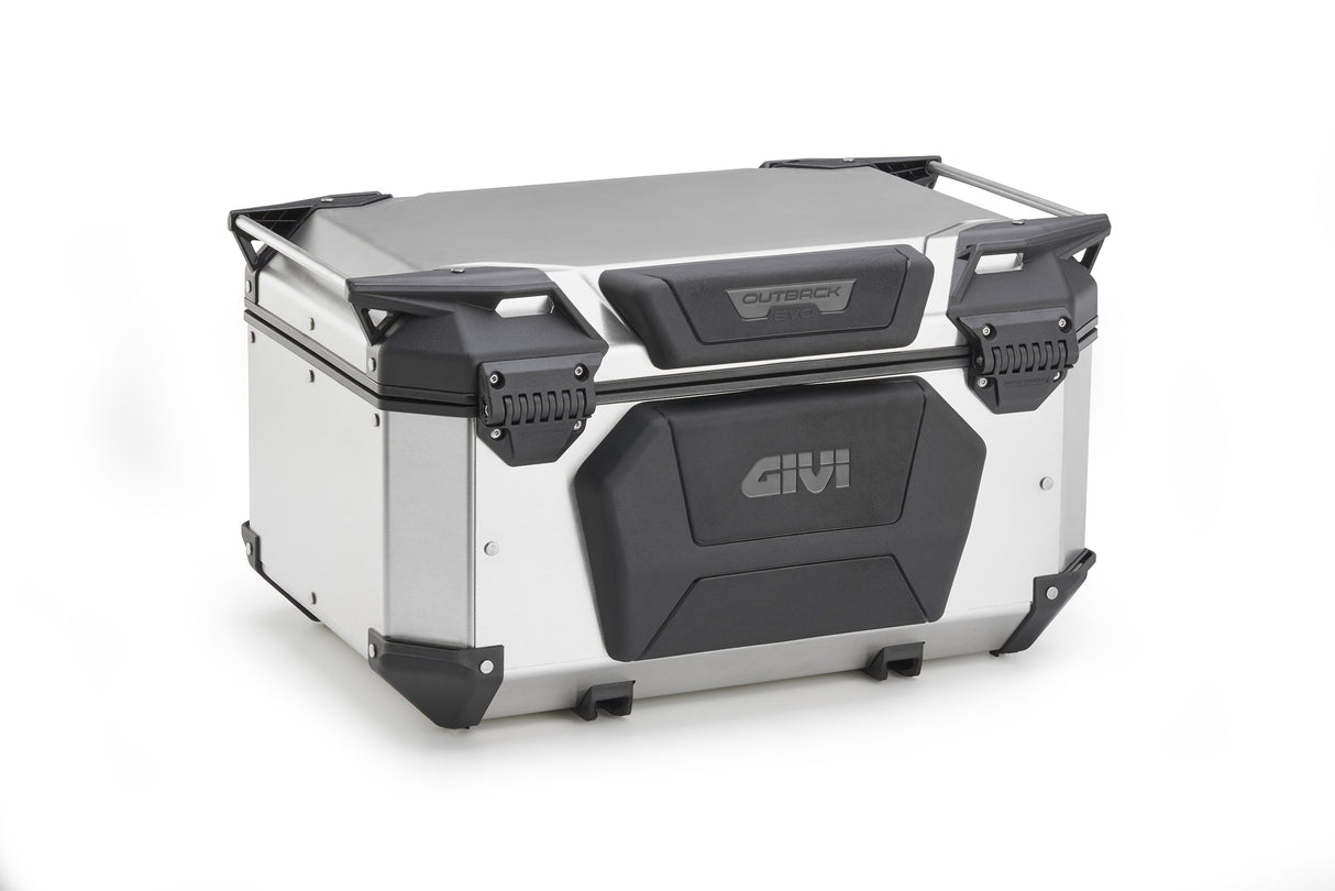 TOP CASE GIVI TREKKER OUTBACK EVO 58 EN ALUMINIUM ANODISÉ SMART SECURITY LOCK MONOKEY/ RGOBKEV58AA