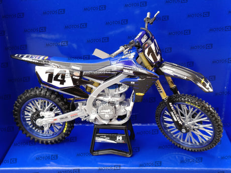 MINIATURE MOTOCROSS YAMAHA STAR RACING TEAM YZF450 N°14 DYLAN FERRANDIS 1/12ÈME / RN085-58333