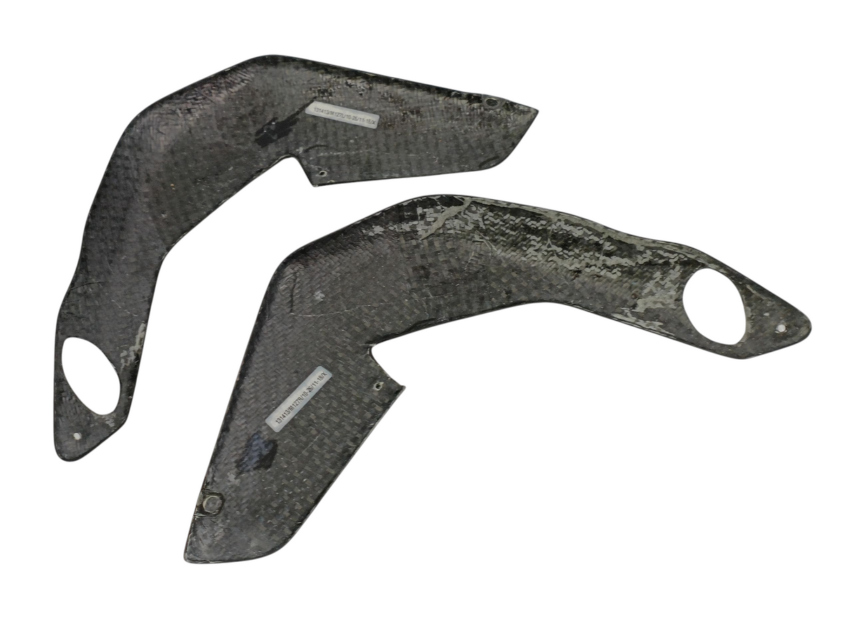 ÉCOPES DE RADIATEUR EN CARBONE BRILLANT MV AGUSTA BRUTALE B3 675 ET B3 800 2013 À 2015 / RCCARMVB3-4