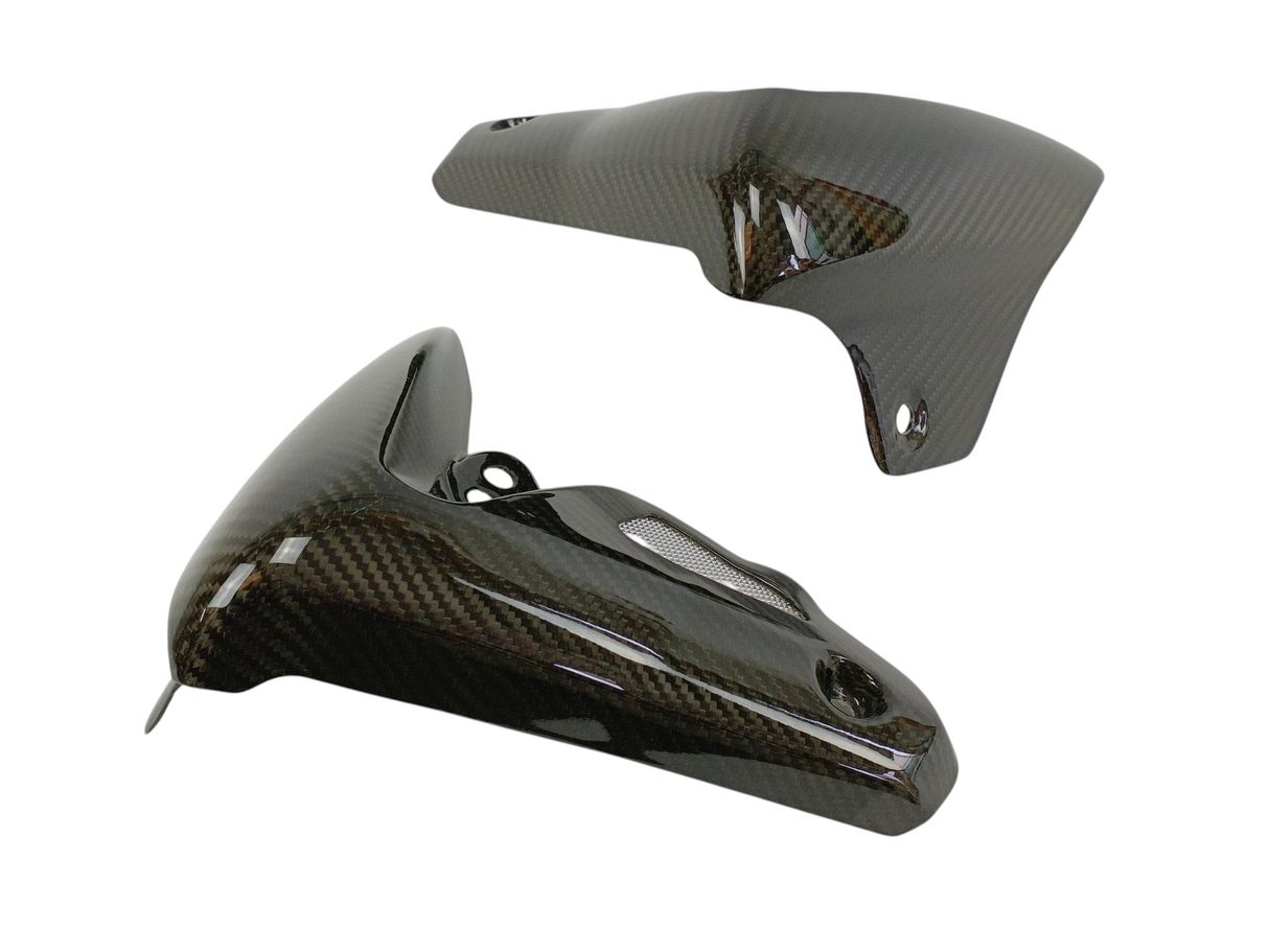 ÉCOPES DE RADIATEUR EN CARBONE BRILLANT TRIUMPH SPEED TRIPLE 1050 2005 À 2010 / RCCARSPEED1050-1