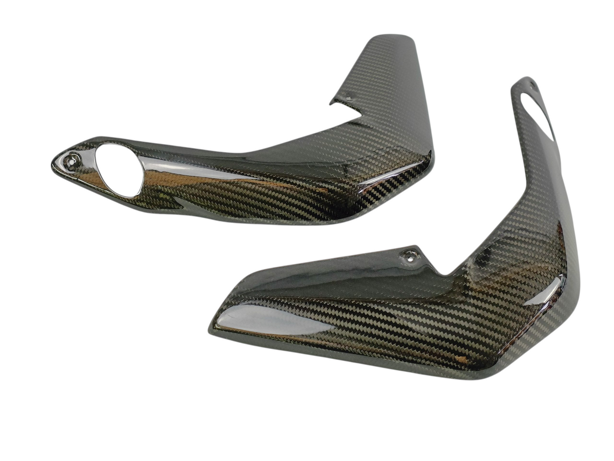 ÉCOPES DE RADIATEUR EN CARBONE BRILLANT MV AGUSTA BRUTALE B3 675 ET B3 800 2013 À 2015 / RCCARMVB3-4