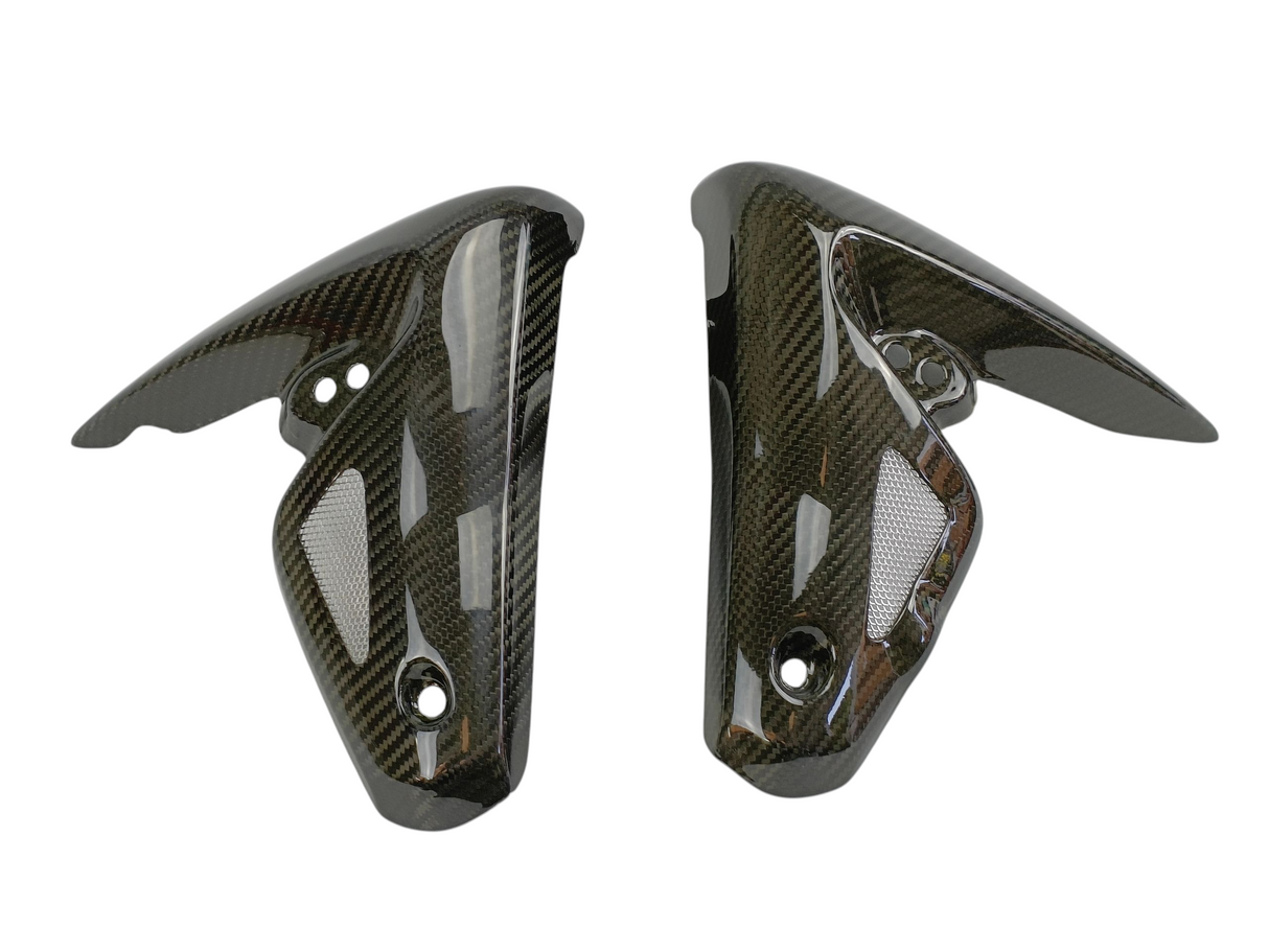 ÉCOPES DE RADIATEUR EN CARBONE BRILLANT TRIUMPH SPEED TRIPLE 1050 2005 À 2010 / RCCARSPEED1050-1