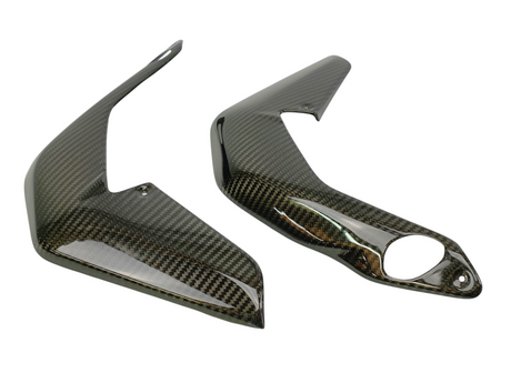 ÉCOPES DE RADIATEUR EN CARBONE BRILLANT MV AGUSTA BRUTALE B3 675 ET B3 800 2013 À 2015 / RCCARMVB3-4