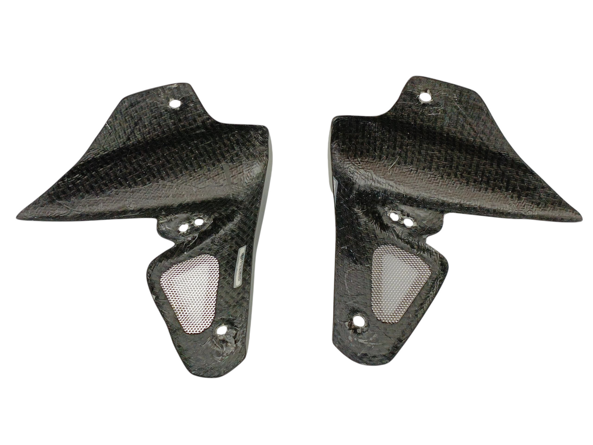 ÉCOPES DE RADIATEUR EN CARBONE BRILLANT TRIUMPH SPEED TRIPLE 1050 2005 À 2010 / RCCARSPEED1050-1