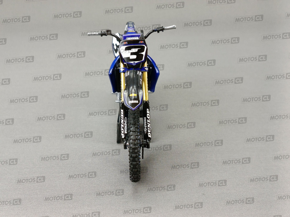 MINIATURE MOTOCROSS YAMAHA STAR RACING TEAM YZF450 N°3 ELI TOMAC 1/12ÈME / RN085-58323