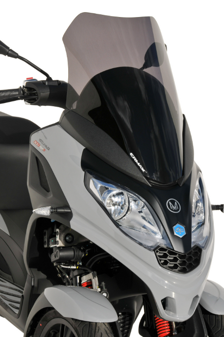 BULLE SPORT TOURING MP3 300HPE ET 300HPE SPORT 2019 À 2024 PIAGGIO NOIR CLAIR HAUTEUR 60MM ERMAX / ST53016-03