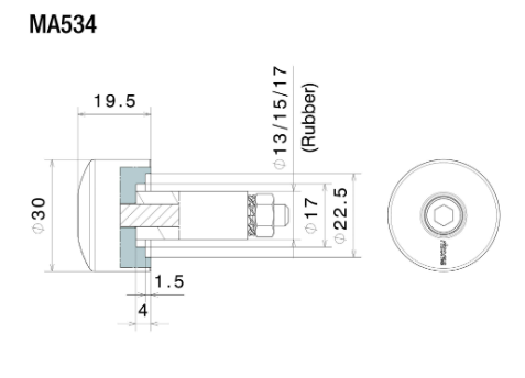 EMBOUTS DE GUIDON RIZOMA DISPONIBLES EN 4 COLORIS / MA534U MA534G MA534A MA534B MA534R