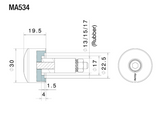 EMBOUTS DE GUIDON RIZOMA DISPONIBLES EN 4 COLORIS / MA534U MA534G MA534A MA534B MA534R