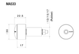 EMBOUTS DE GUIDON RIZOMA DISPONIBLES EN 4 COLORIS / MA533G MA533U MA533B MA533A MA533R