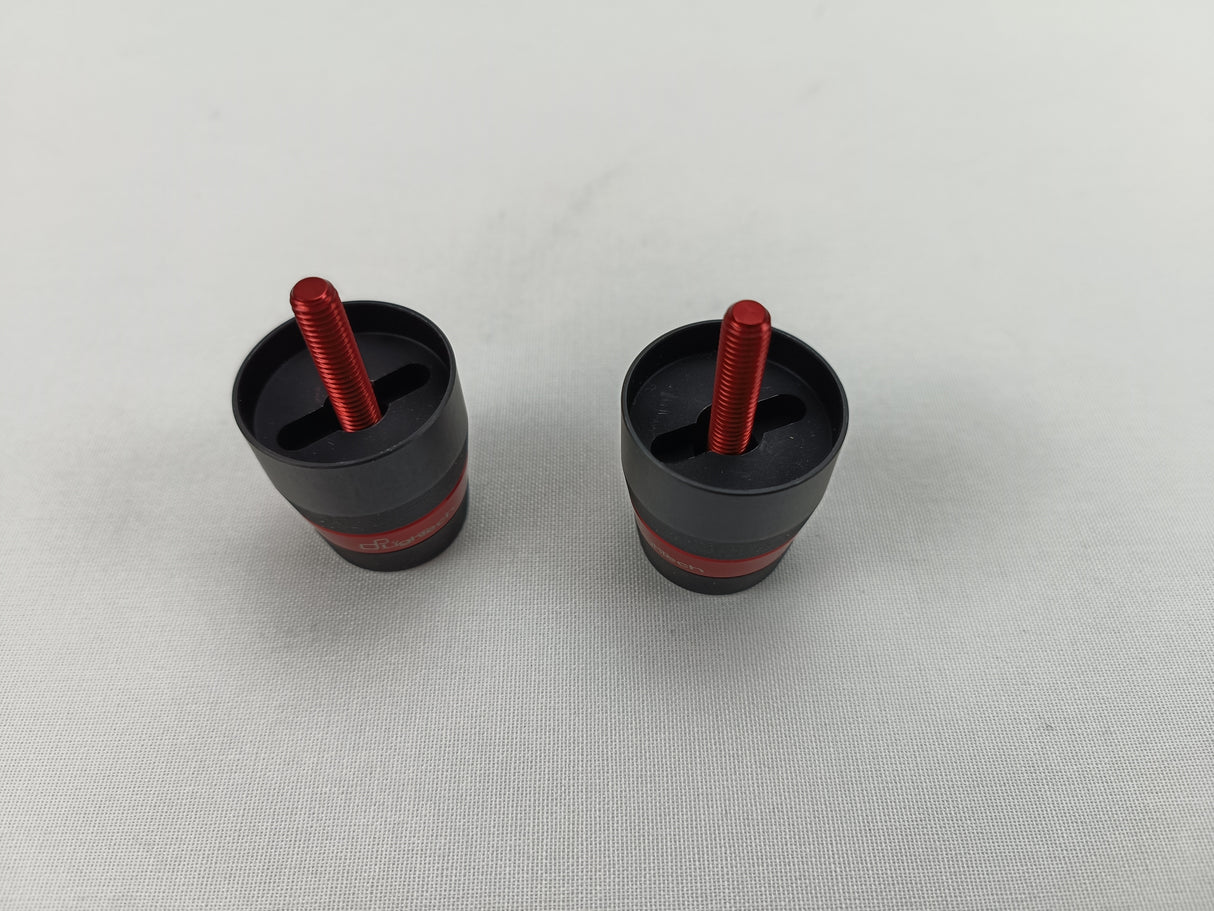 EMBOUTS DE GUIDON APRILIA LIGHTECH NOIR-ROUGE / RSV1000 SHIVER TUONO