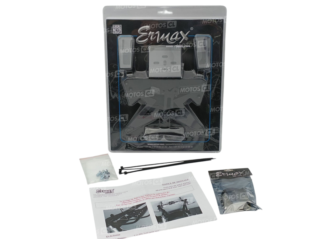 PASSAGE DE ROUE ET SUPPORT DE PLAQUE SUZUKI 1400GSX 2001 À 2007 NOIR YAY ERMAX / RE770418049