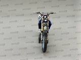 MINIATURE MOTOCROSS YAMAHA STAR RACING TEAM YZF450 N°14 DYLAN FERRANDIS 1/12ÈME / RN085-58333