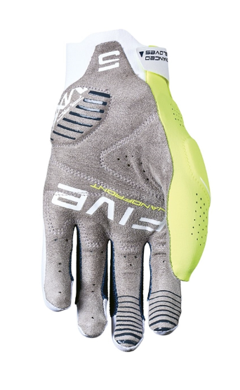 GANTS FIVE MOTOCROSS MXF PRO BLANC-JAUNE FLUO DU 7/XS AU 13/3XL
