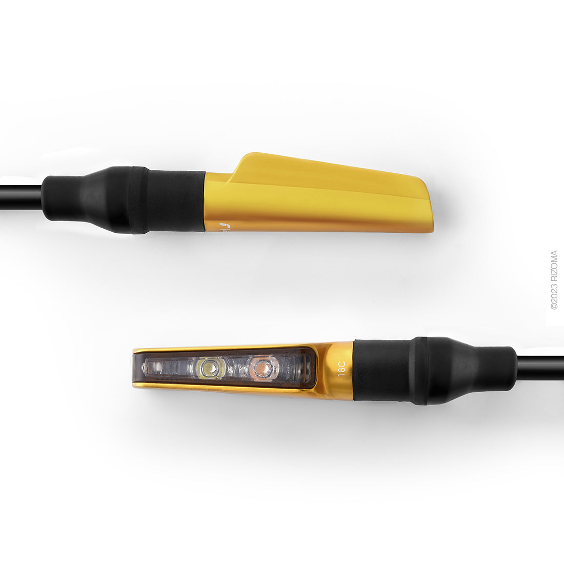 CLIGNOTANT RIZOMA CORSA LED HOMOLOGUÉ ANODISÉ OR / RRFR110G