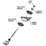 ADAPTATEURS CLIGNOTANTS 4 PIÈCES AVANT OU ARRIERE KAWASAKI RIZOMA / RRFR415B