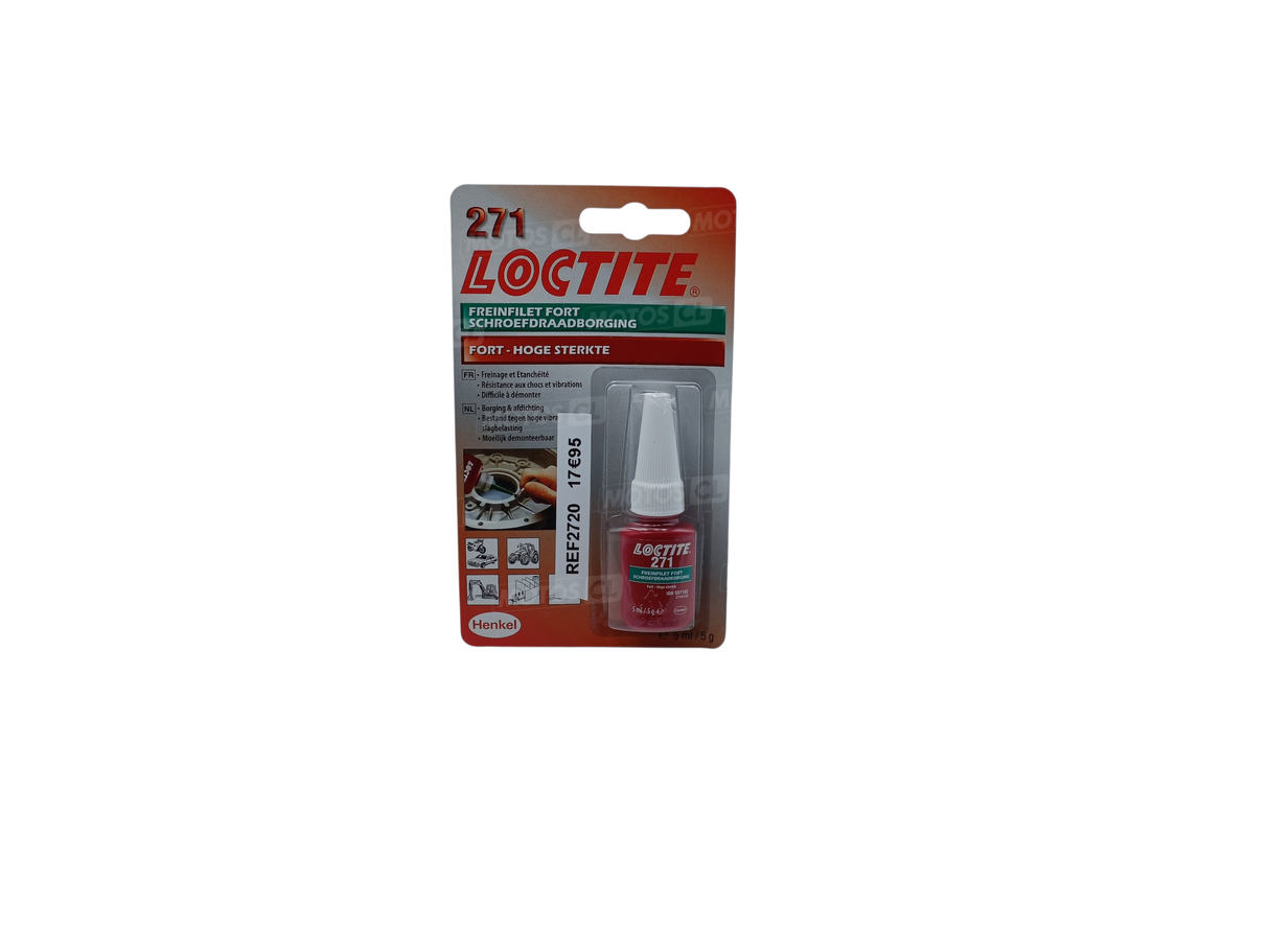 FREIN FILET FORT "ROUGE" LOCTITE 271 FLACON 5ML / RL587182