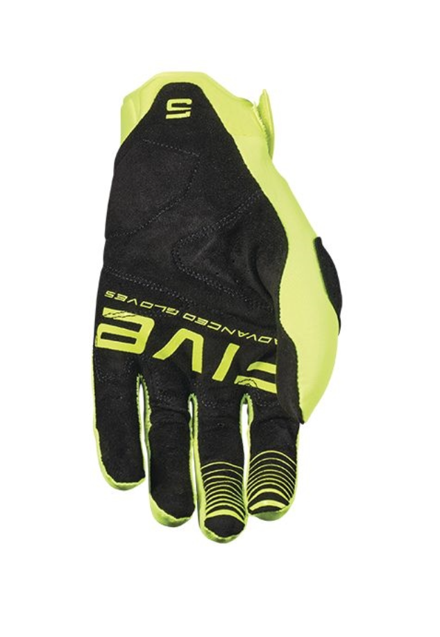 GANTS FIVE MOTOCROSS MXF1 EVO NOUVELLE GÉNÉRATION JAUNE FLUO DU 7/XS AU 13/3XL