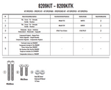 KIT SPÉCIFIQUE DE MONTAGE GIVI V85TT 2024 MOTO GUZZI / RG8209KIT