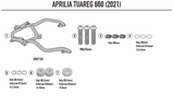 SUPPORT TOP CASE GIVI TUAREG 660 2021 À 2024 APRILIA / RGSR6710