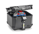 TOP CASE GIVI TREKKER OUTBACK EVO 42 EN ALUMINIUM PEINT EN NOIR SMART SECURITY LOCK MONOKEY/ RGOBKEV42B