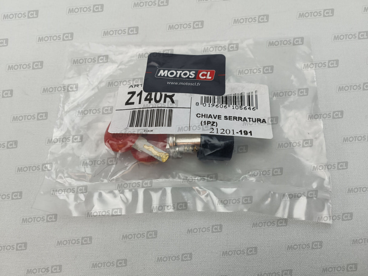 BARILLET ET CLÉS POUR TOP CASE ET VALISE GIVI / RGZ140R