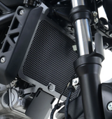 GRILLE PROTECTION DE RADIATEUR D'EAU SV650 2017 À 2025 ET SV650X 2018 À 2024 SUZUKI R&G RACING / RRRAD0203BK