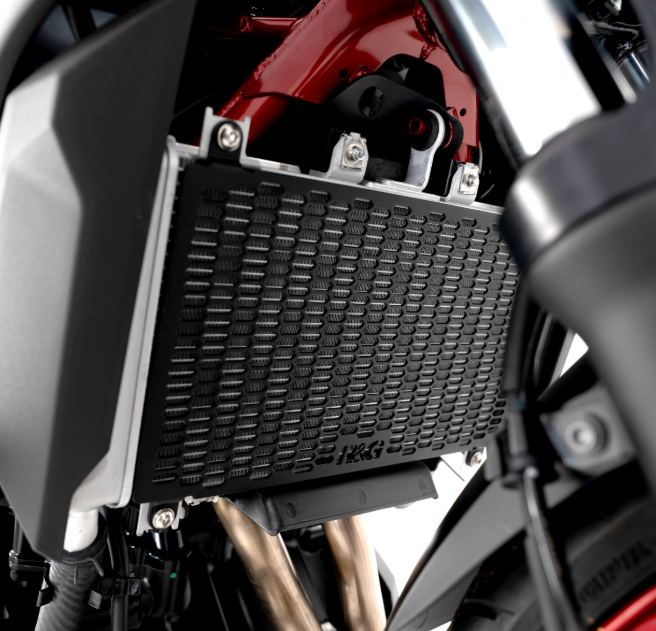 GRILLE PROTECTION DE RADIATEUR D'EAU NINJA 400 2018 À 2024-NINJA 500 2024 À 2025-Z400 2019 À 2020-Z500 2024 À 2025-ELIMINATOR 500 2024 À 2025 R&G RACING / RRRAD0312PROBK