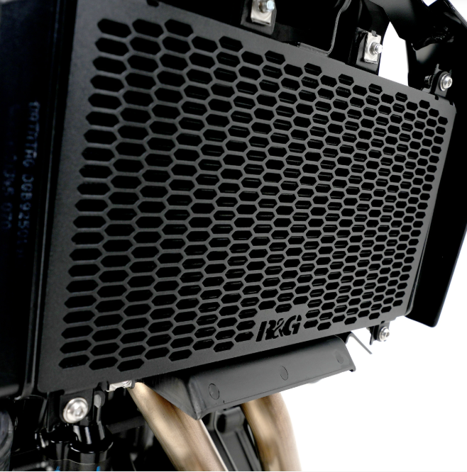 GRILLE PROTECTION DE RADIATEUR D'EAU NINJA 400 2018 À 2024-NINJA 500 2024 À 2025-Z400 2019 À 2020-Z500 2024 À 2025-ELIMINATOR 500 2024 À 2025 R&G RACING / RRRAD0312PROBK