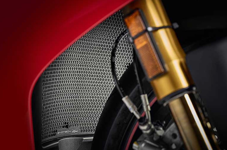 GRILLES PROTECTION DE RADIATEURS D'EAU ET HUILE DUCATI PANIGALE V4-V4R-V4S-SUPERLEGGERA ET STREETFIGHTER V4 EVOTECH PERFORMANCE / RE13861-RE13862