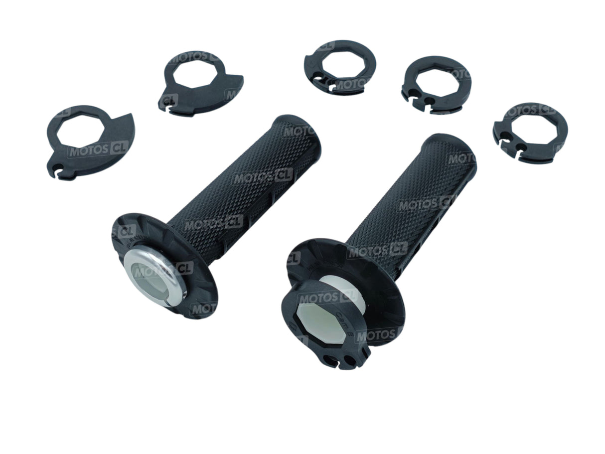 POIGNÉES ODI EMIG V2 LOCK-ON SEMI-GAUFRÉ MX LONGUEUR 125MM NOIR / ROH36HWB