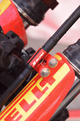 GUIDE DURITE DE FREIN AVANT SCAR ROUGE FANTIC-HONDA-KAWASAKI-SUZUKI-YAMAHA / RSBLC100R