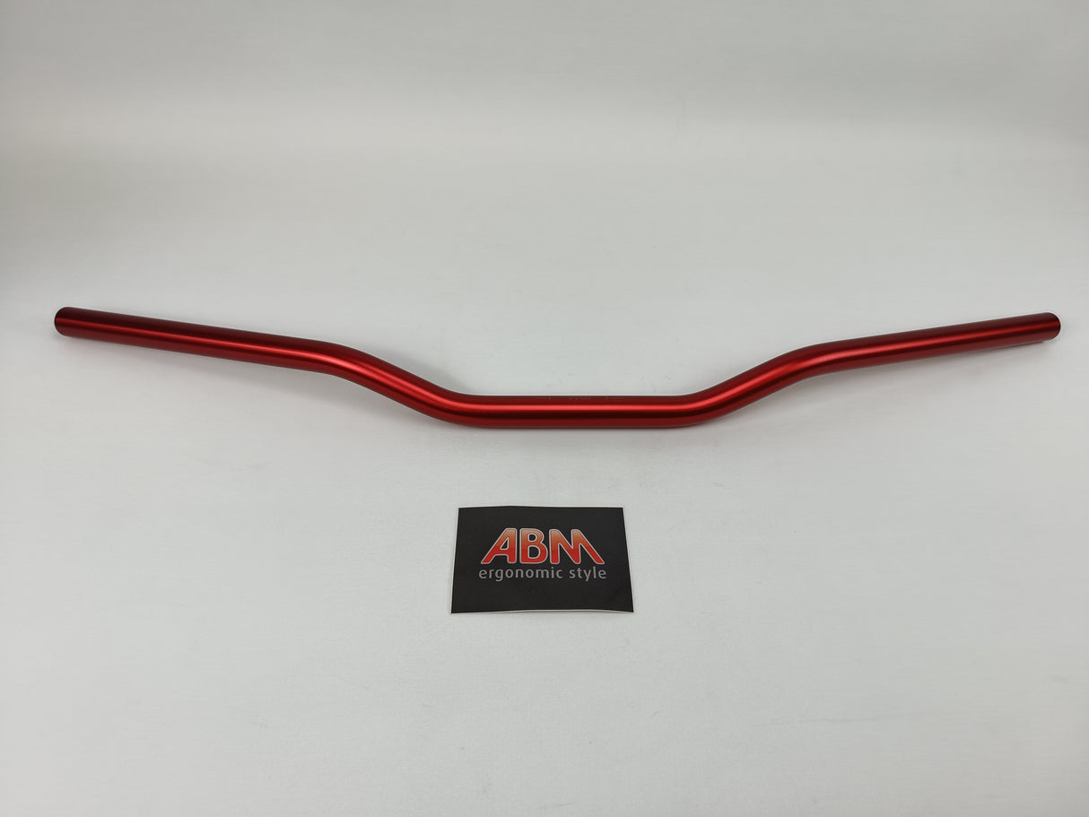 GUIDON ABM STREETBIKE 0239 DIAMÈTRE 22MM ALUMINIUM ANODISÉ ROUGE HOMOLOGUÉ / 100766-F17