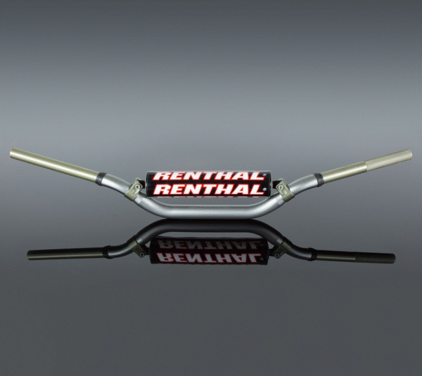 GUIDON RENTHAL TWINWALL 997 RC/HONDA CRF-KAWASAKI KX KXF-BETA-HUSQVARNA-KTM SXF-SUZUKI RMZ ANODISÉ GRIS TITANE / RR997-01-TG-02-185