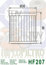 FILTRE À HUILE HIFLOFILTRO HF207 BETAMOTOR-KAWASAKI-SUZUKI / RHHF207