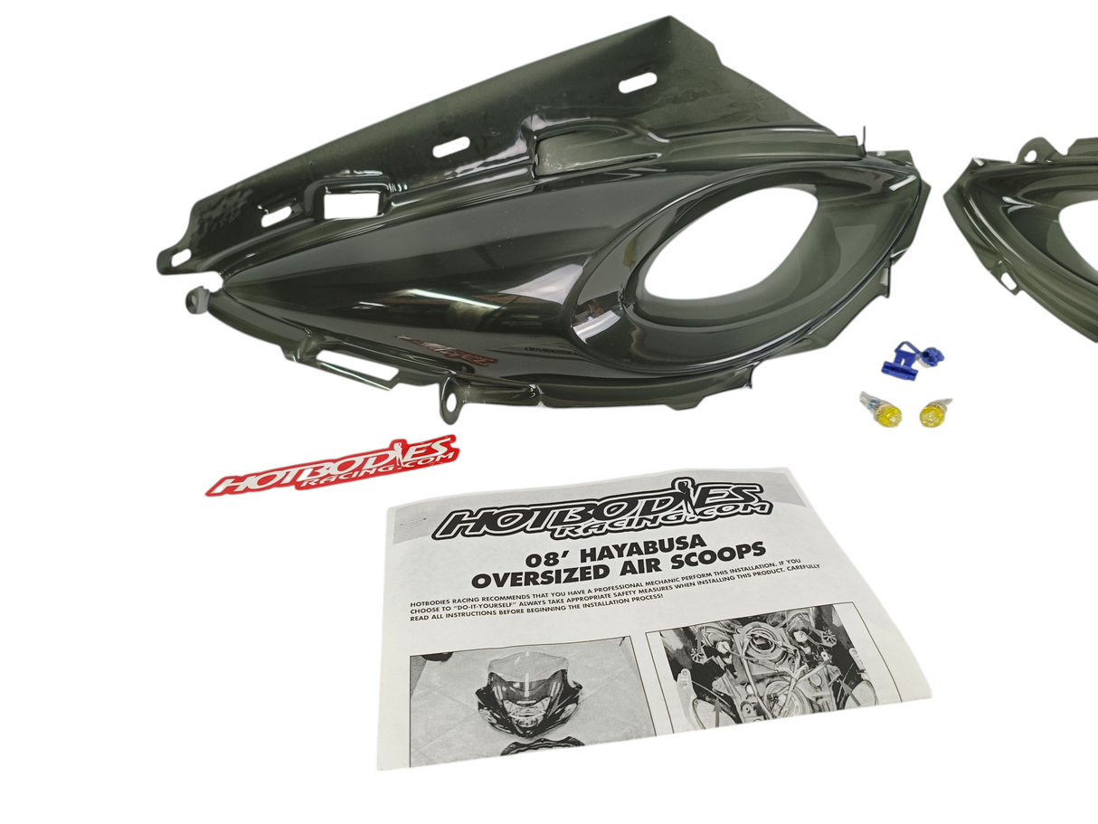 PRISE D'AIR SUZUKI HAYABUSA 1300GSXR 2008 À 2016 TRANSPARANT FUMÉ HOTBODIES / RH0521-0672