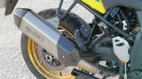 SILENCIEUX HP CORSE SPS CARBON 350 TITANIUM SUZUKI V-STROM1050 2020 À 2025 HOMOLOGUÉ / RHSUSP3501022T-N-AB