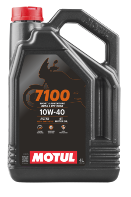 HUILE MOTUL 7100 4TPS 10W40 SPORT & ADVENTURE ROAD & OFF ROAD 100% SYNTHÈSE BIDON 4L / RM104092