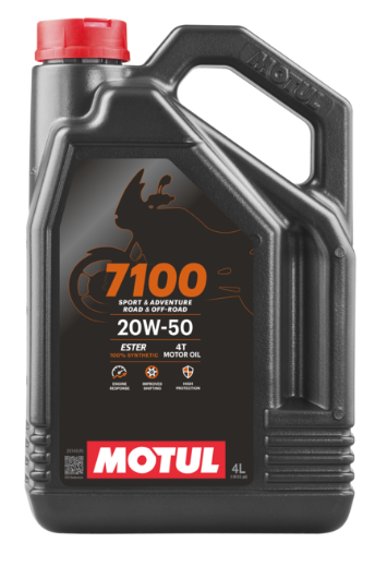 HUILE MOTUL 7100 SPORT ADVENTURE 4TPS 20W50 ROAD & OFF ROAD BIDON 4L / 104104