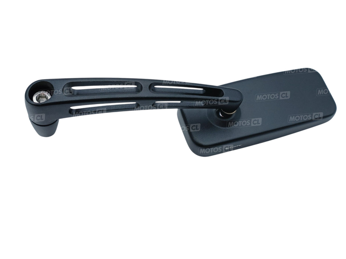 RÉTROVISEUR CHAFT DROIT SOFTY MX EN ALU NOIR RÉGLABLE Ø10MM / IN273