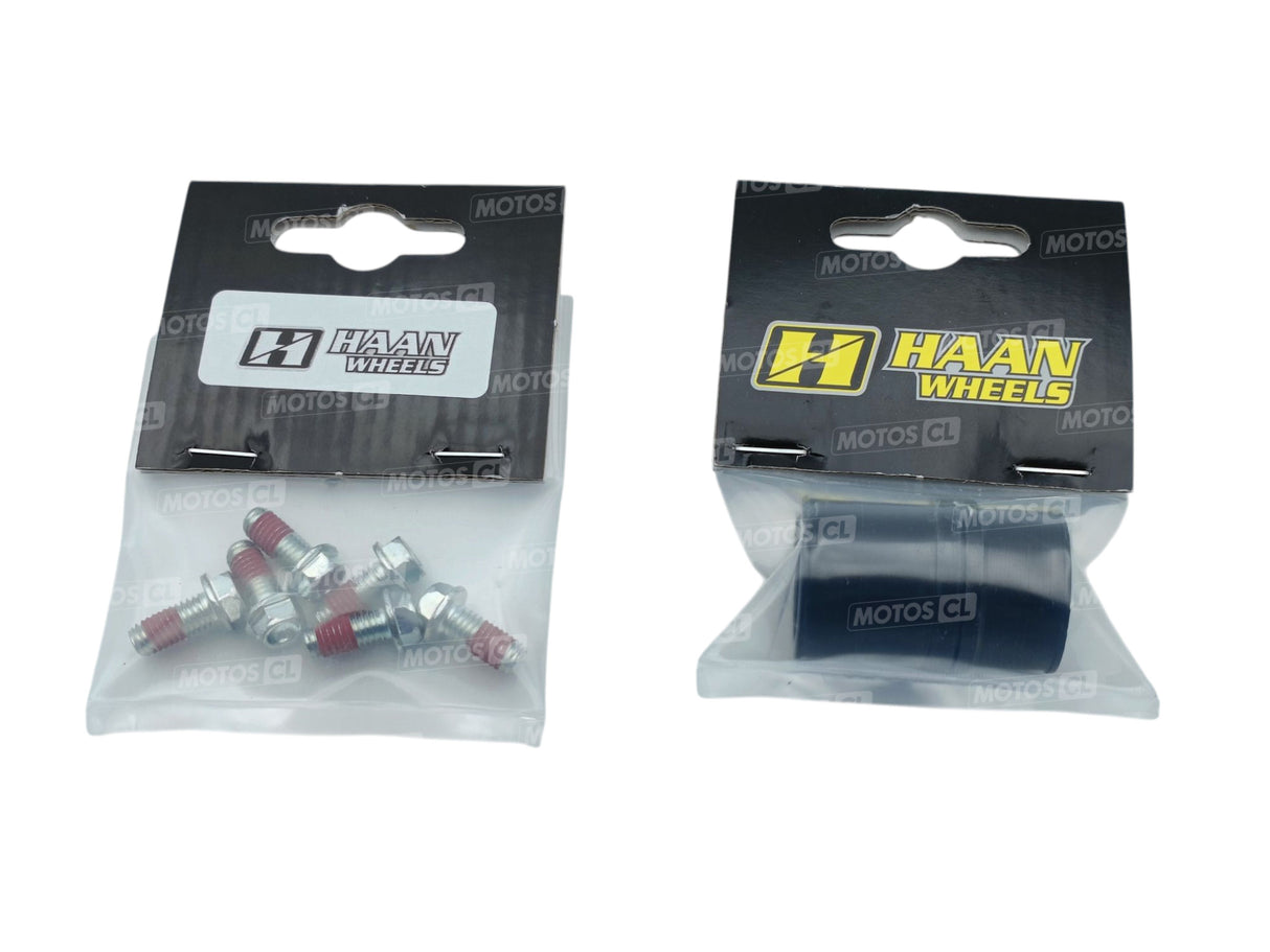 ROUE AVANT COMPLÈTE CRF250R ET CRF450R HONDA 2020 À 2026 HANN WHEELS MOYEU ANODISÉ ROUGE ET CERCLAGE EXCEL RENFORCÉ A60 ANODISÉ NOIR 21X1.60 X36TROUS / RH1 15019/11/6/1/1