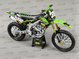 MINIATURE MOTOCROSS KAWASAKI KXF 250 BUB RACING N°319 QUENTIN MARC PRUNIÈRE 1/12ÈME / RN085-58183