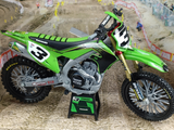 MINIATURE MOTOCROSS  KAWASAKI KXF450 N°3 ELI TOMAC 1/12ÈME / RN085-58113