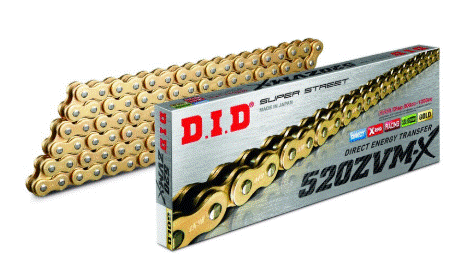 KIT CHAÎNE HONDA CBR500R 2022 À 2024 15X41 SUPER RENFORCÉ AVEC CHAÎNE D.I.D OR-OR 525ZVM-X PIGNON-COURONNE PBR ACIER / RD3065002