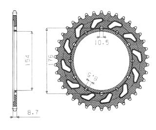KIT CHAÎNE HONDA VFR800 V-TECH ET ABS 2002 À 2013 16X43 SUPER RENFORCÉ AVEC CHAÎNE D.I.D OR-OR 525ZVM-X2 PIGNON-COURONNE SUNSTAR ACIER / RD104054192