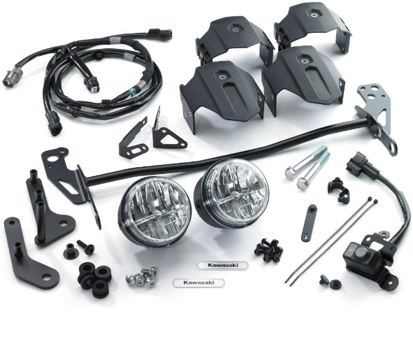 KIT PHARES ADDITIONNELS À LED ACCESSOIRE OEM KAWASAKI POUR VERSYS 1000 2019 À 2024 / RK9999401138