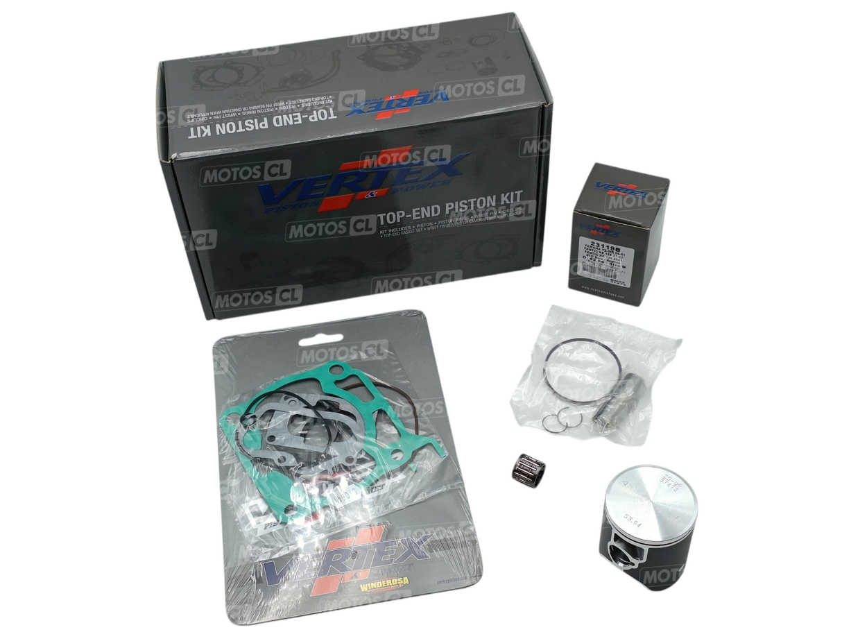 KIT PISTON COMPLET VERTEX COULÉ Ø53,94MM CÔTE B POUR FANTIC XX125 2021-XE125 2021 À 2022 ET YAMAHA 125YZ 2006 À 2021 / RVVTK23119B