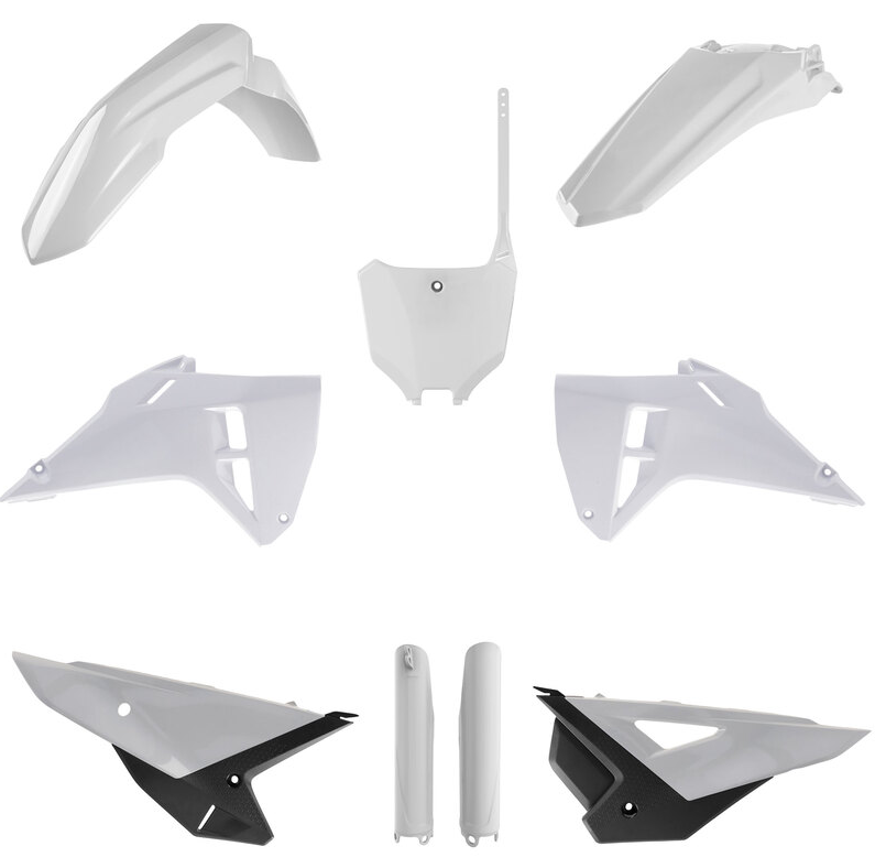 KIT PLASTIQUE HONDA CRF250R-CRF250R WE-CRF450R-CRF450R WE 2025 COULEUR BLANC POLISPORT / RP91599